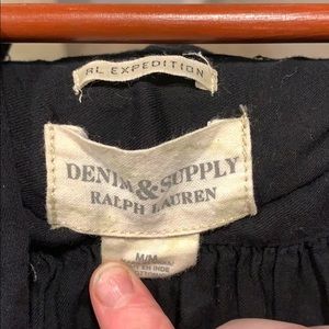 Black button down denim and supply RL shirt